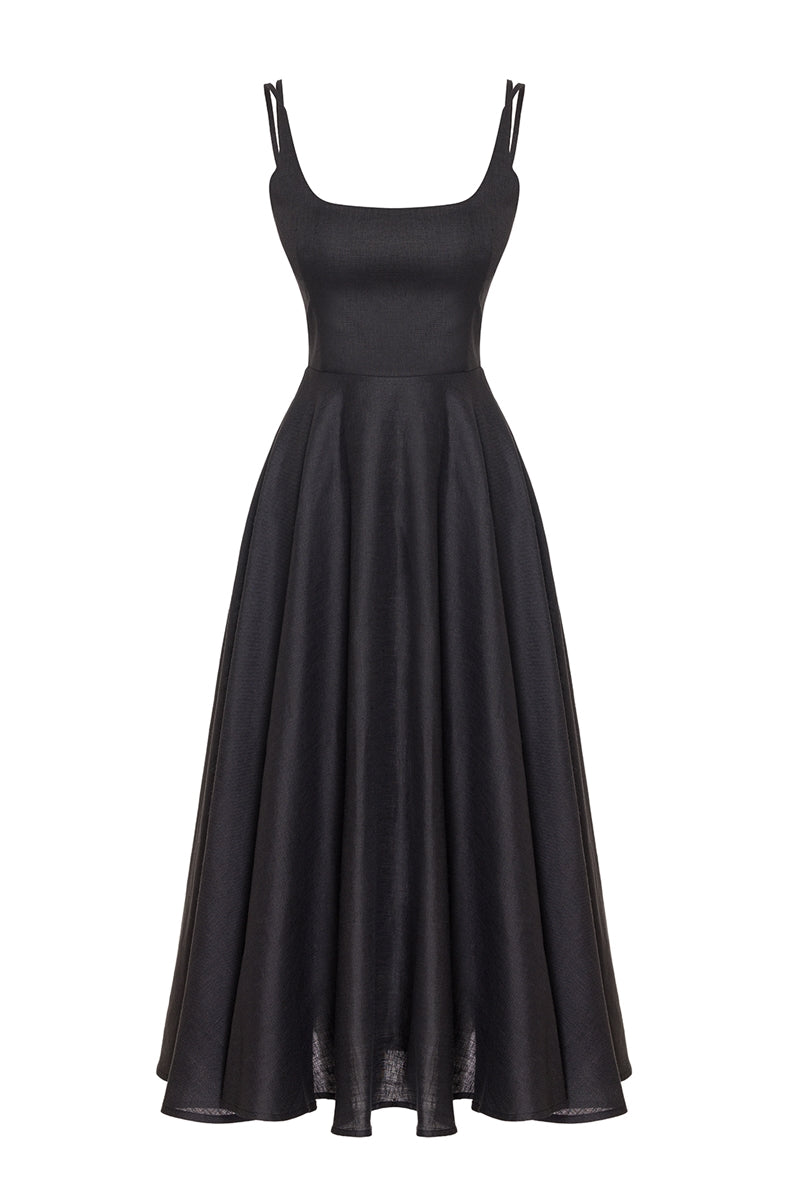 The Flame Linen Dress