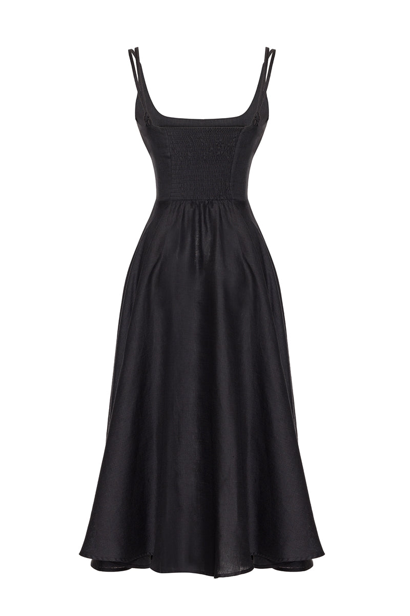 The Flame Linen Dress