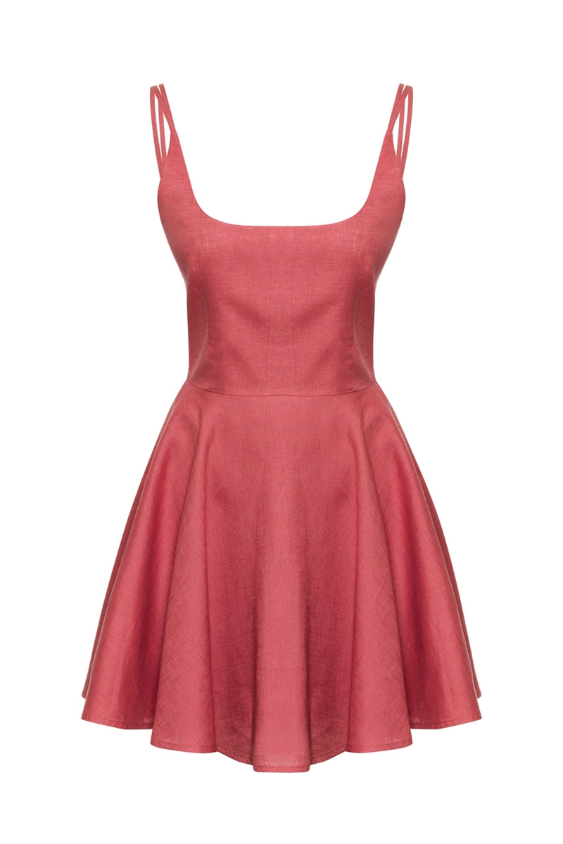 The Flame Linen Dress