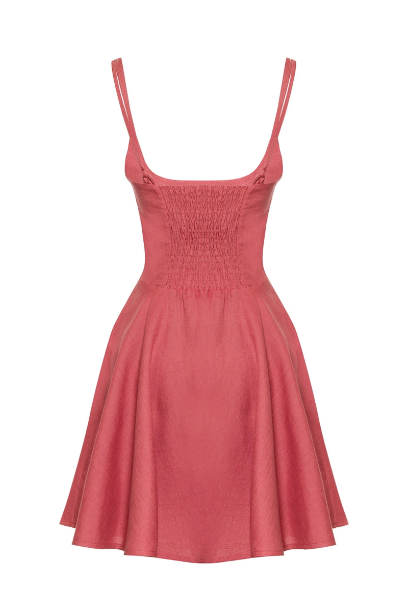 The Flame Linen Dress
