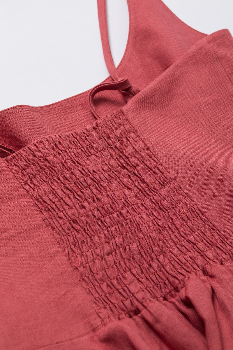 The Flame Linen Dress