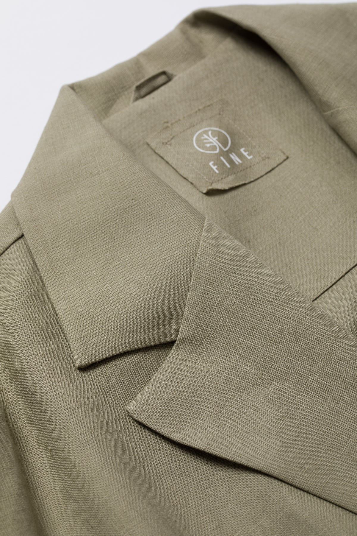 Ocean Organik Keten Ceket Kimono Çağla Yeşili