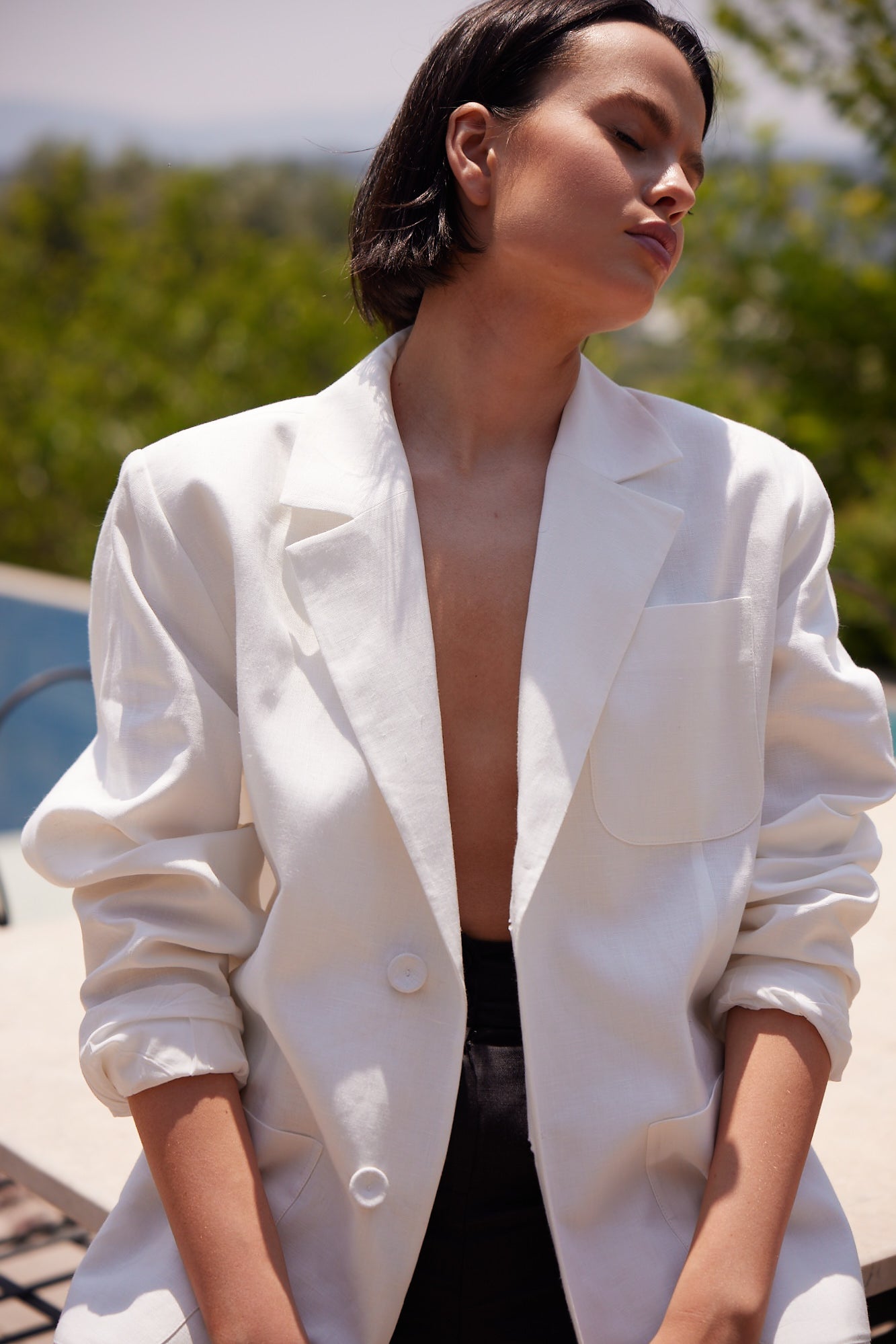 Bella Oversized Linen Jacket