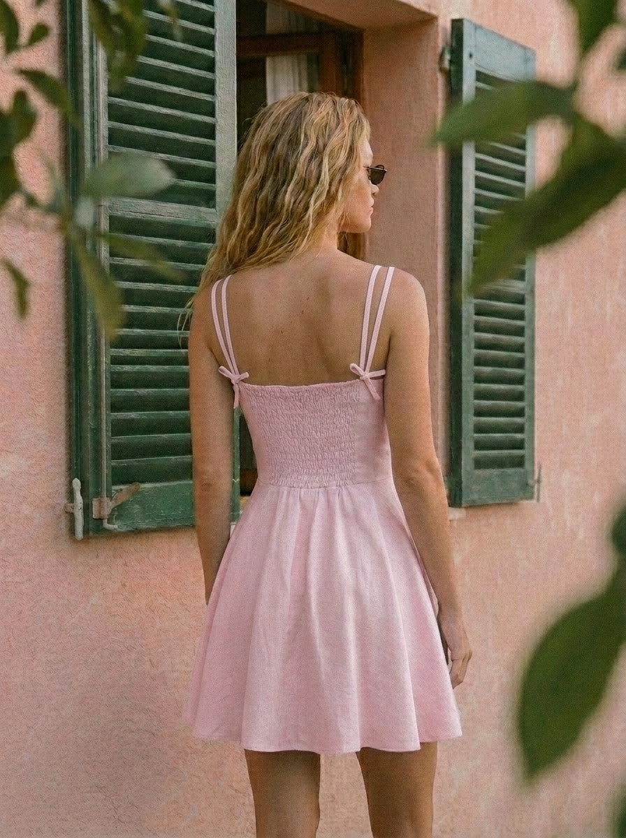 The Flame Linen Dress