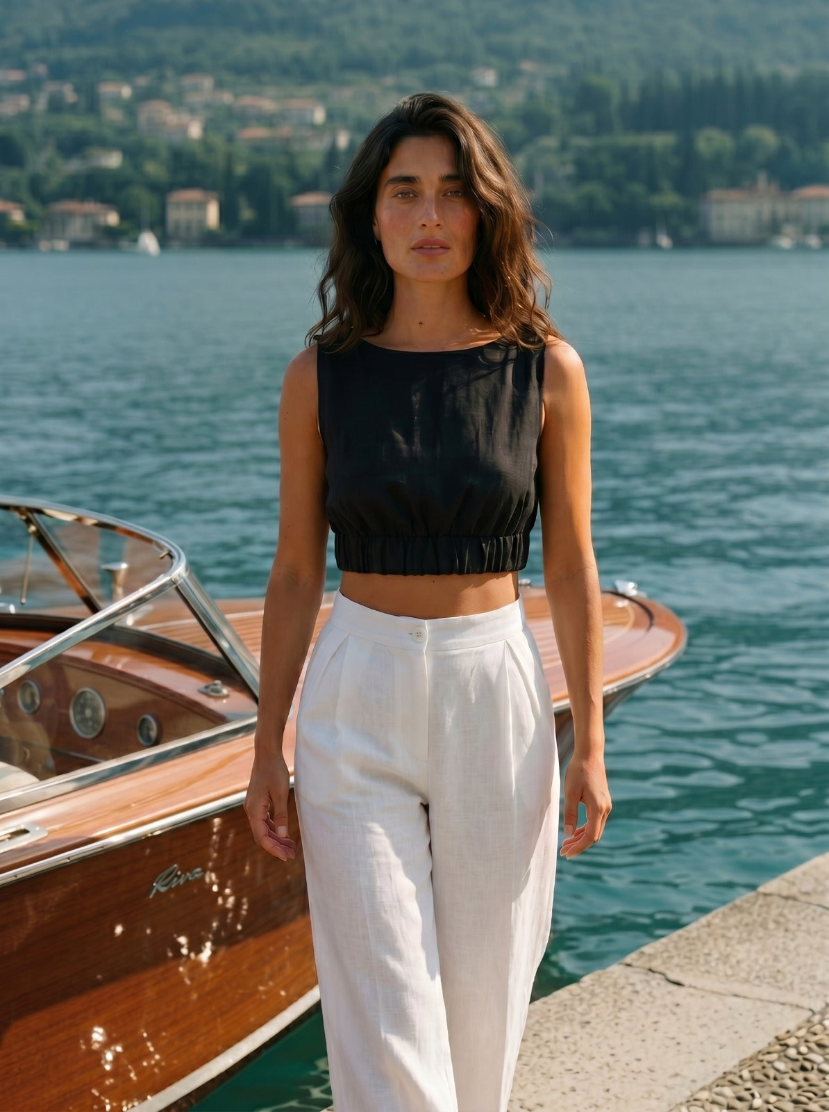 The Rock Linen Bustier