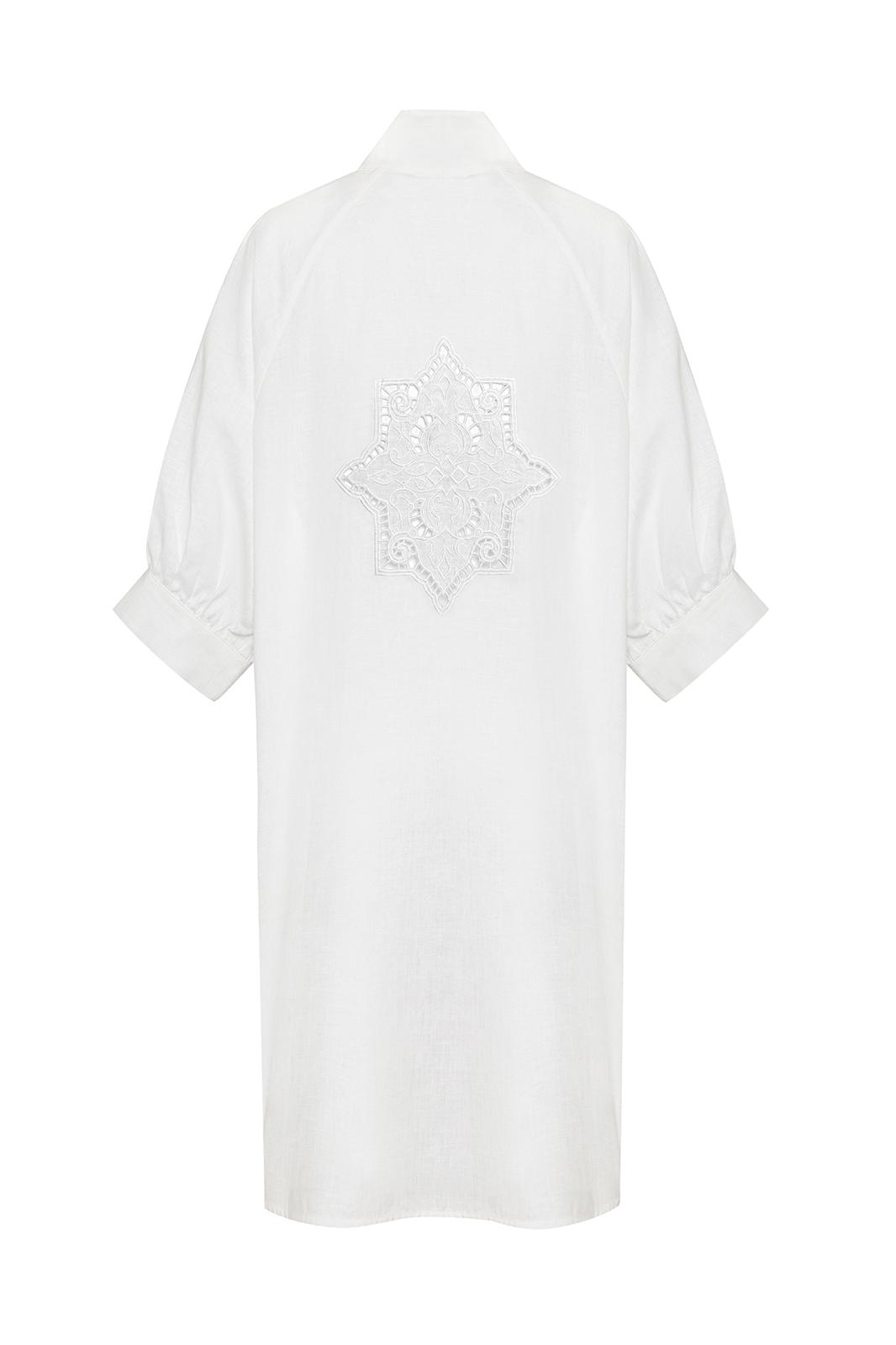 Solace Organik Keten Elbise - Limited Edition Kırık Beyaz
