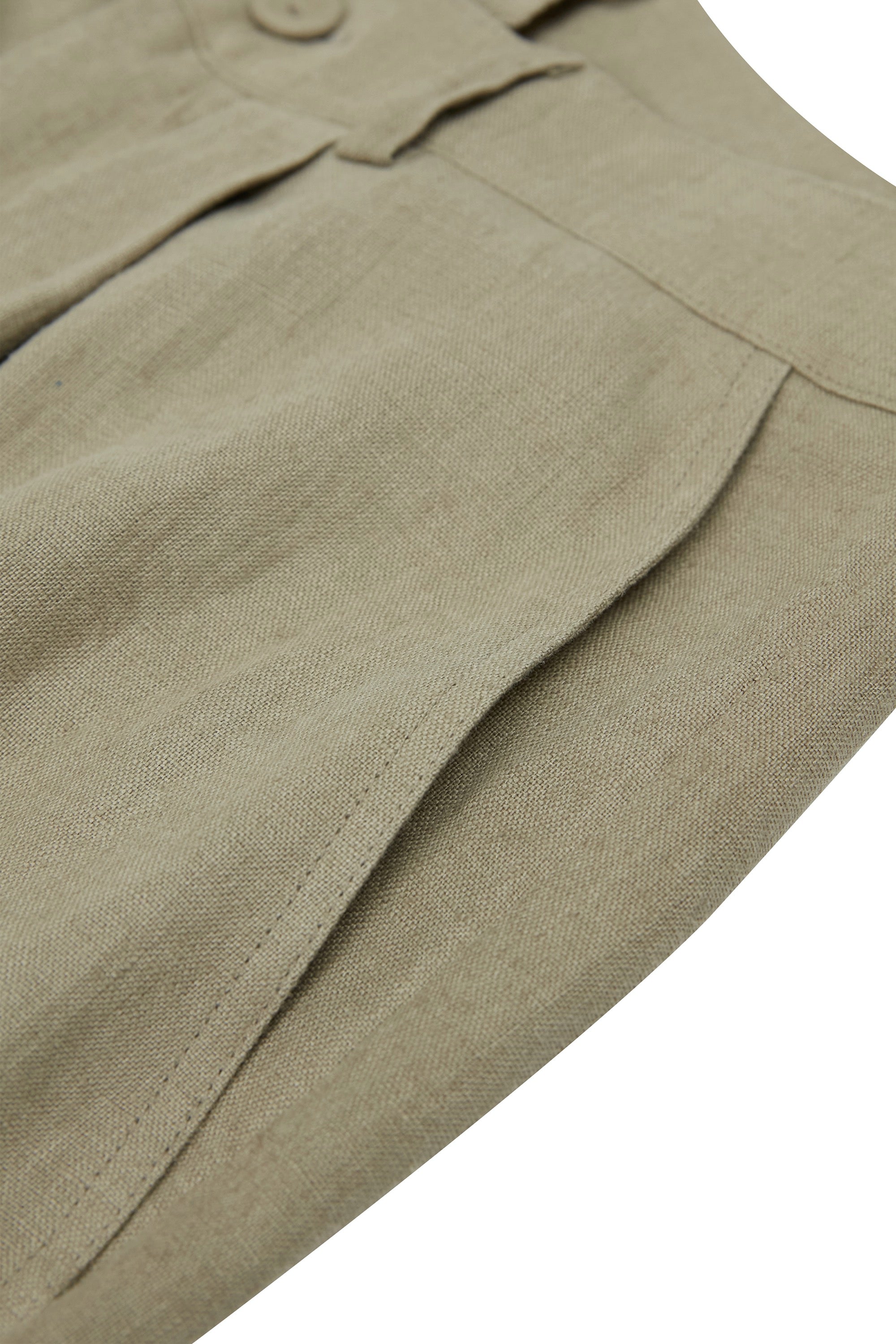 The Sand Organik Keten Pantolon Çağla Yeşili