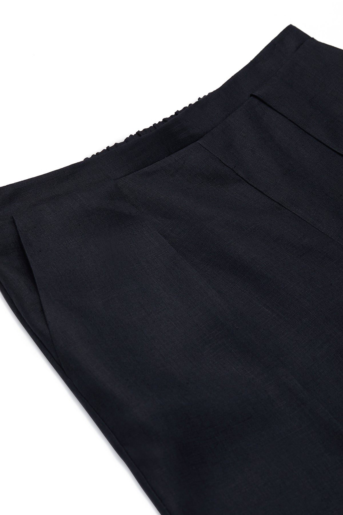 The Energy Organik Keten Pantolon Siyah