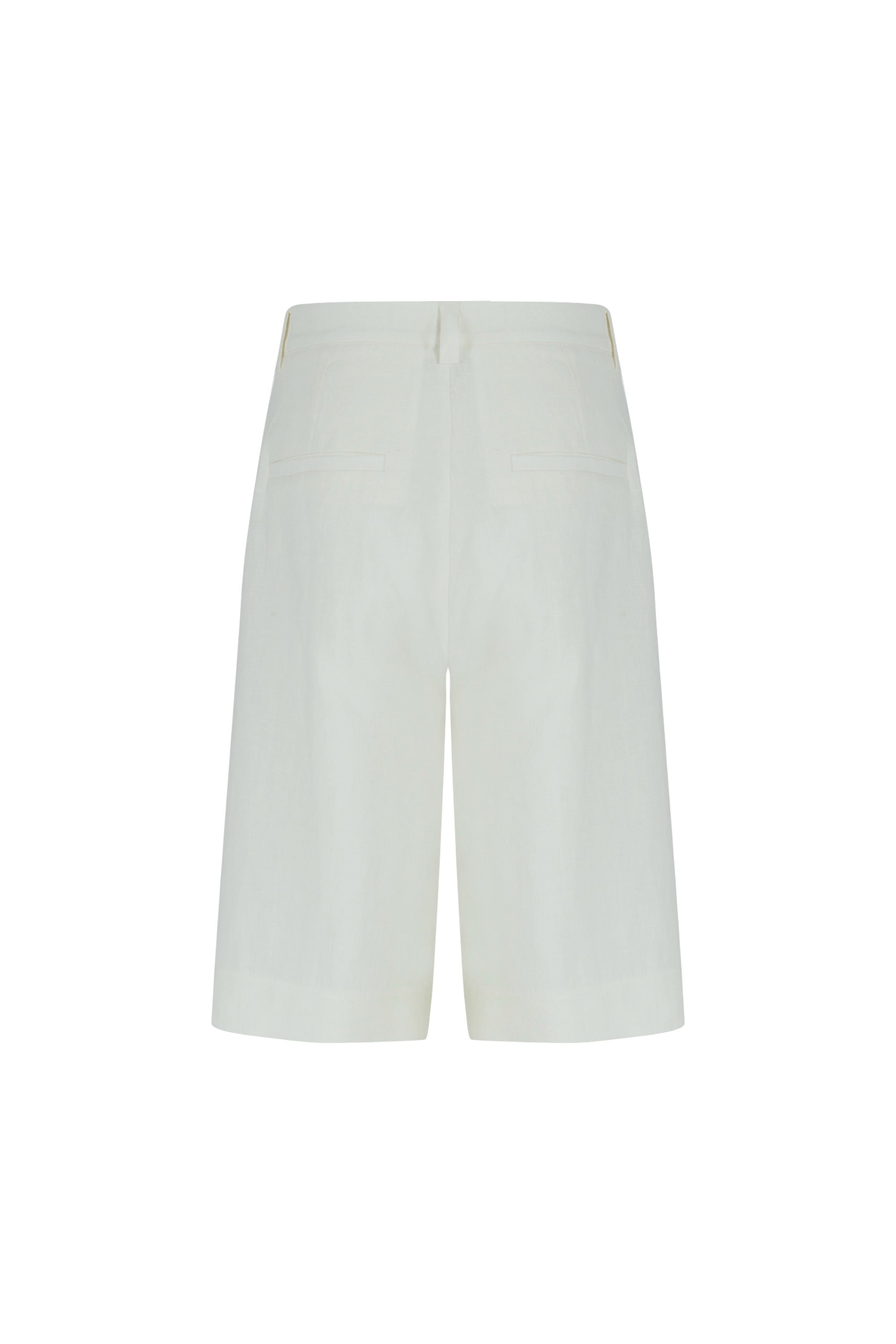 The Desert Organik Keten Şort Kırık Beyaz