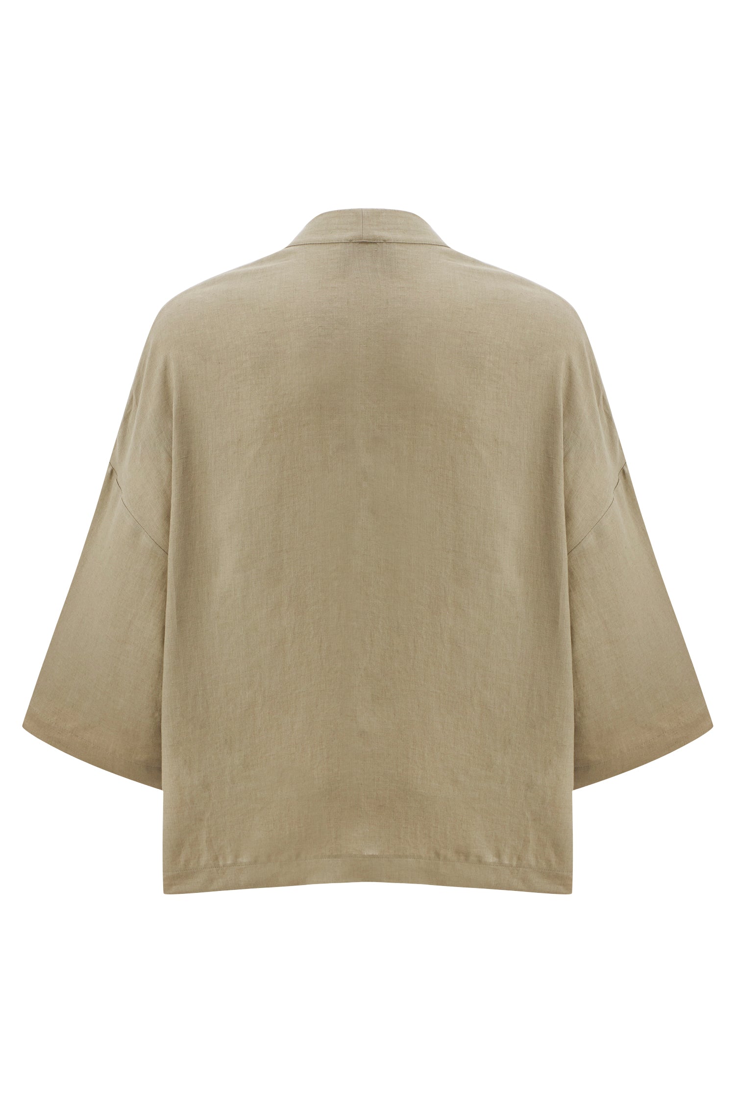 The Terra Organik Keten Kimono Çağla Yeşili