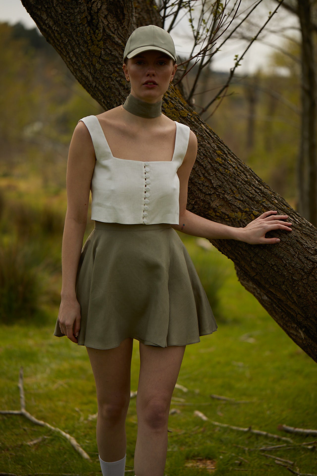 The Light Linen Bustier