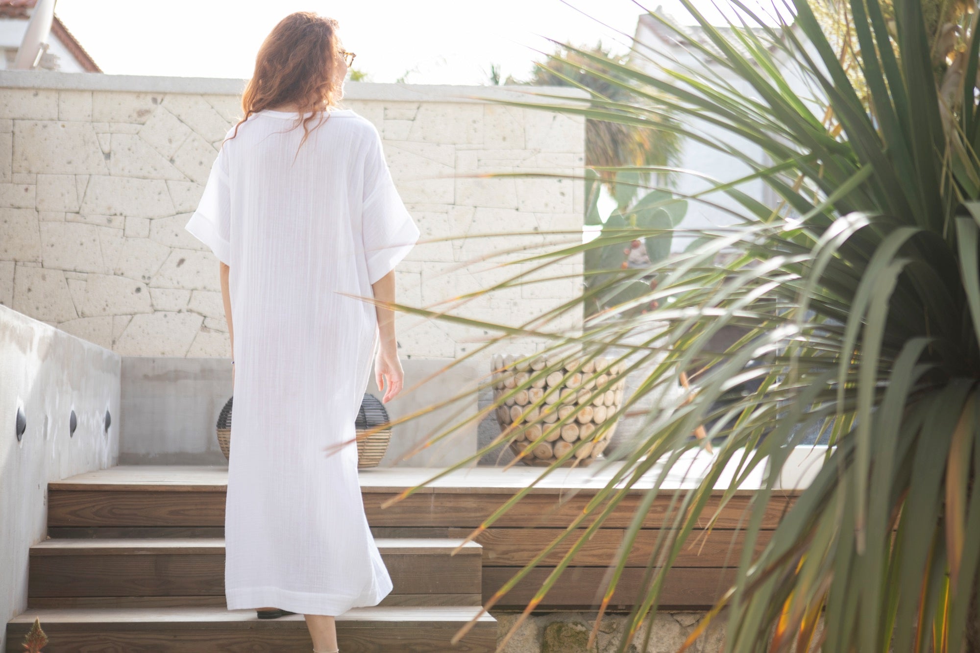 The Breath Organik Pamuk Elbise Optik Beyaz