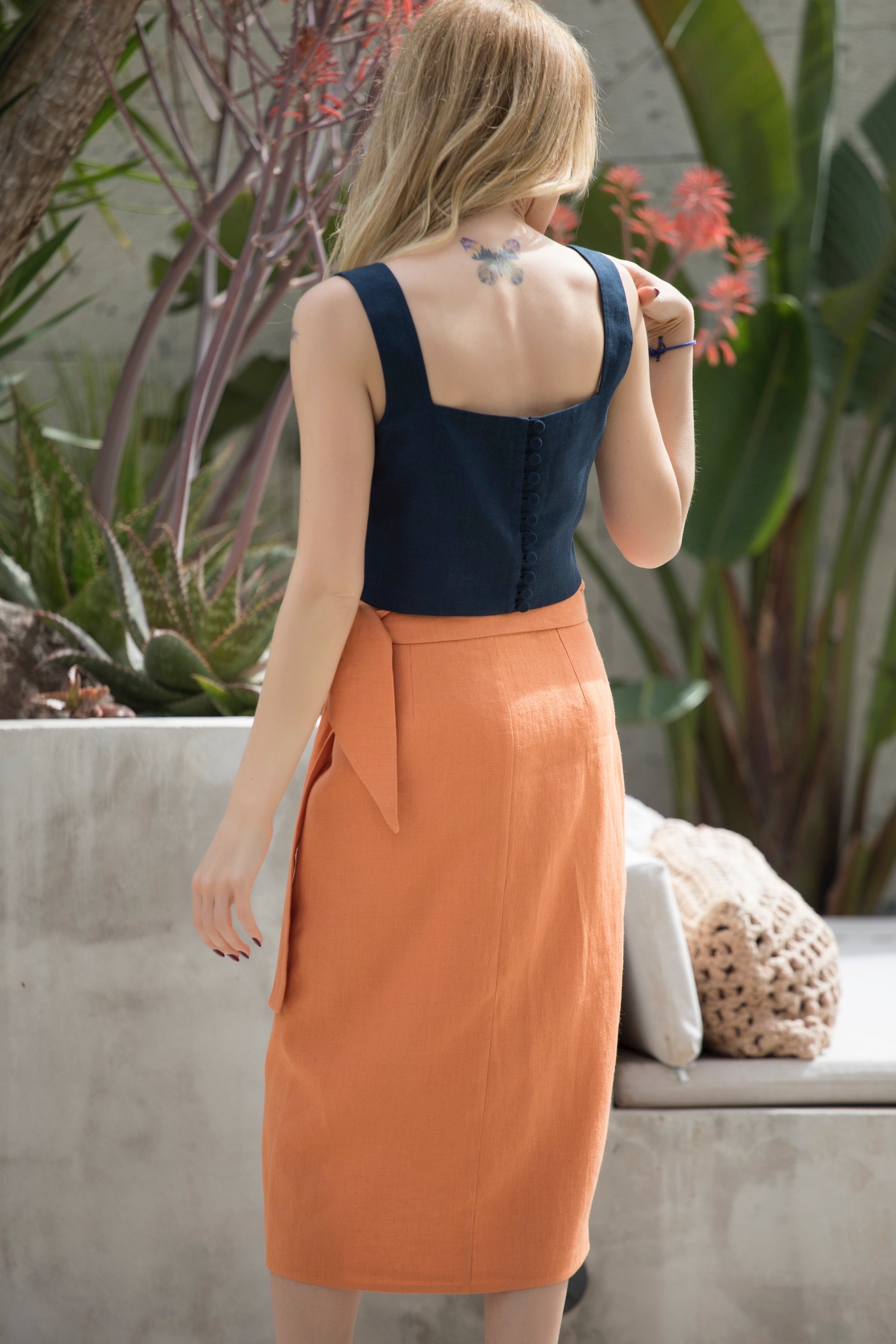 The Breeze Linen Skirt