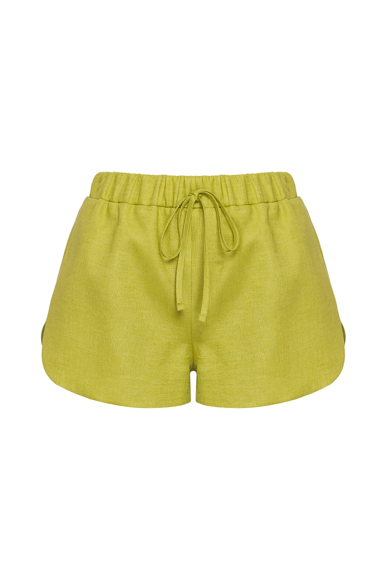 The Kiss Linen Shorts 