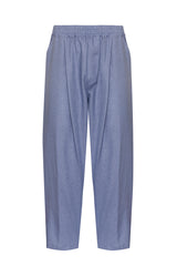 The Plain Organik Keten Pantolon Mavi Gri