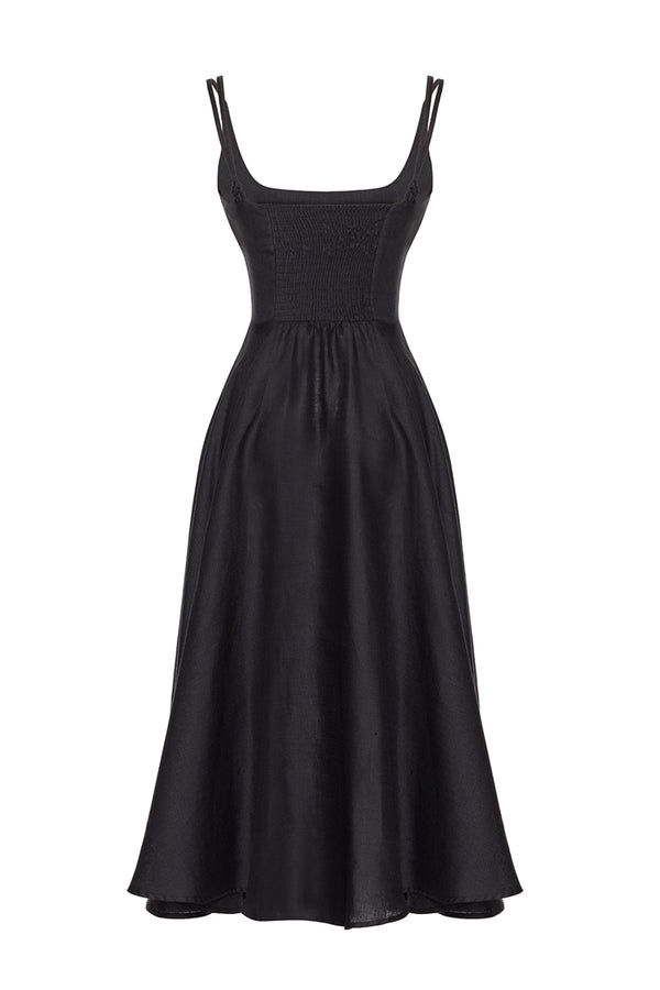 The Flame Linen Dress