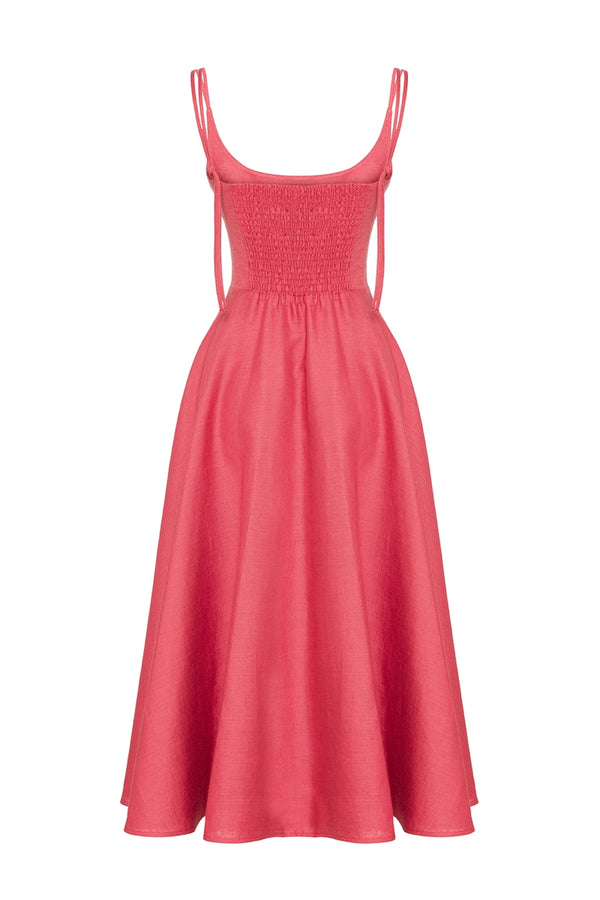 The Flame Linen Dress