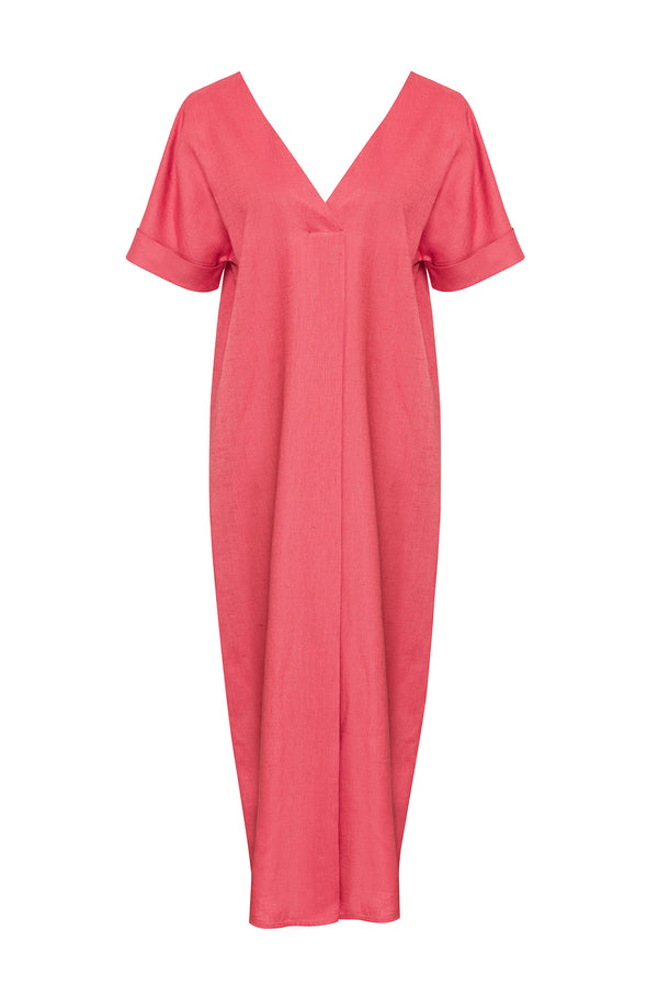 The Flame Linen Dress