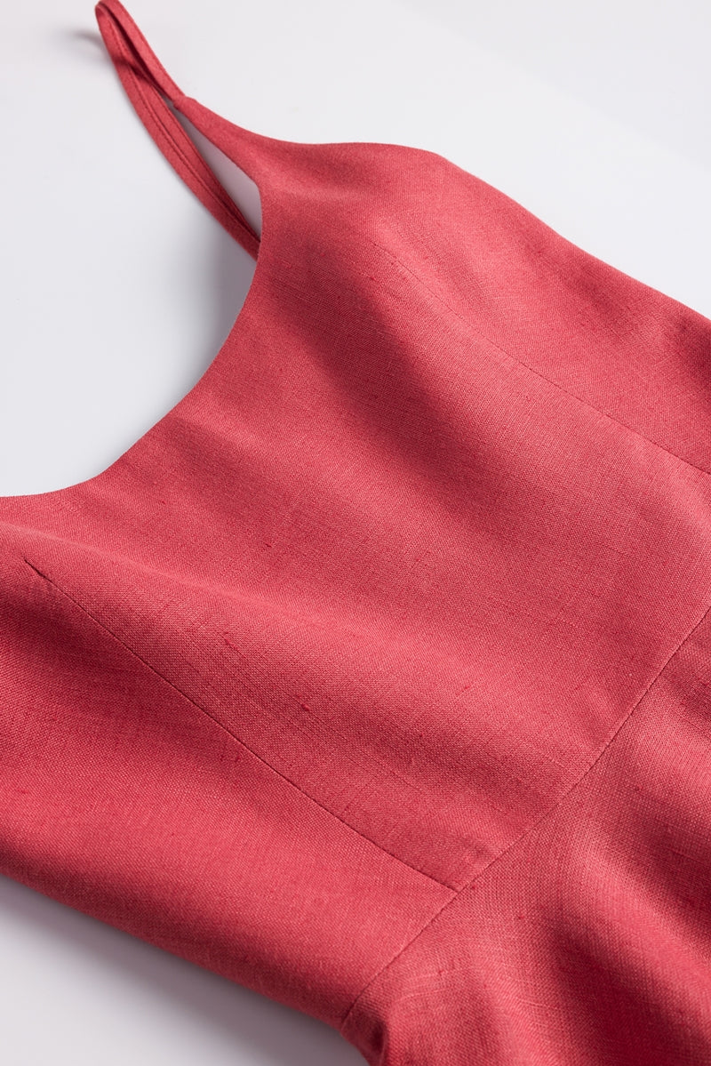 The Flame Linen Dress