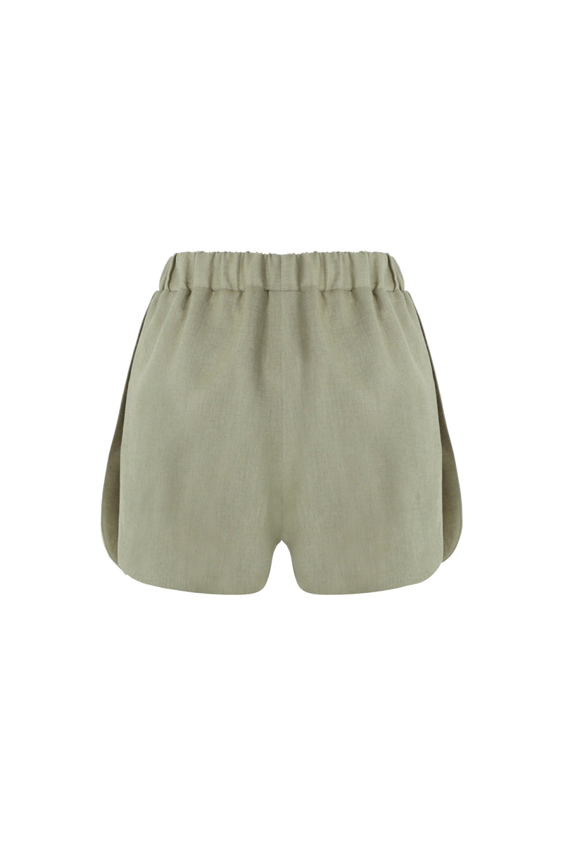 The Kiss Linen Shorts 