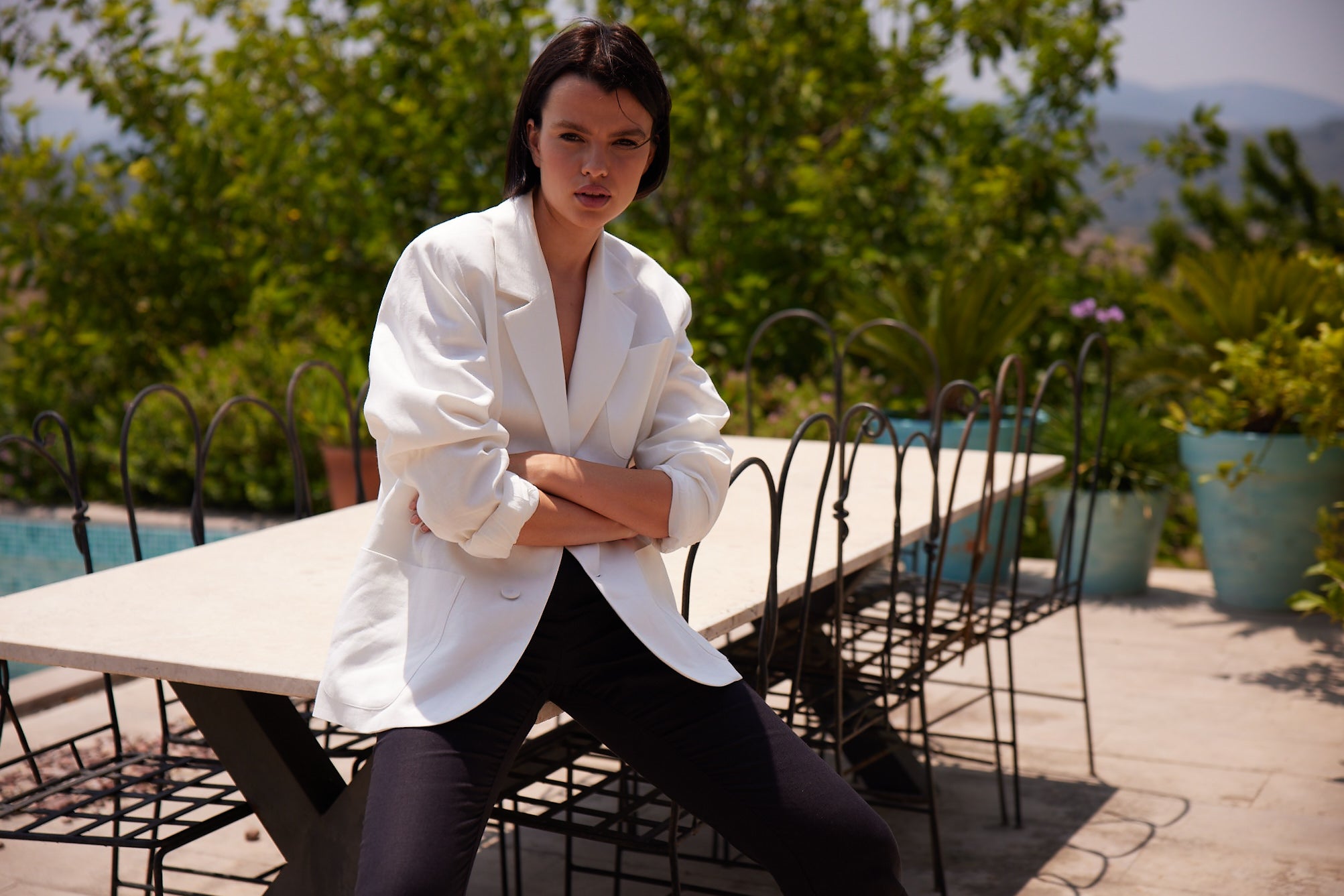 Bella Oversized Linen Jacket