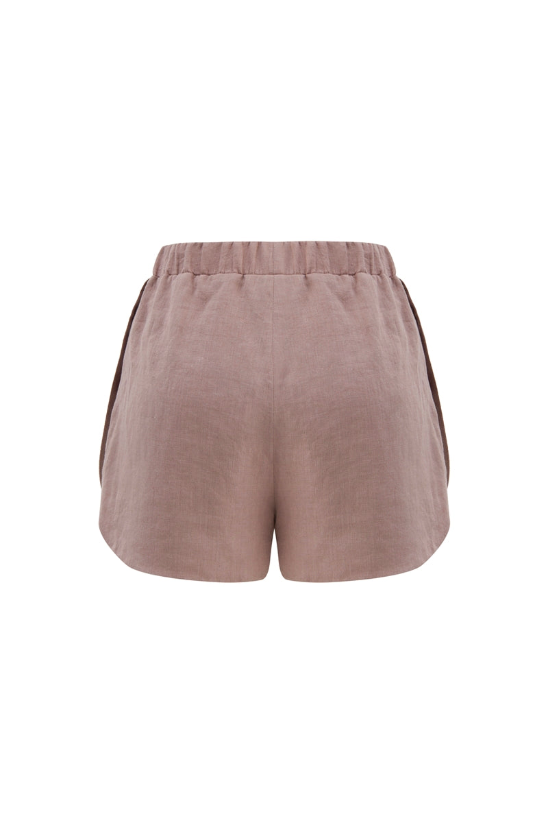 The Kiss Linen Shorts 