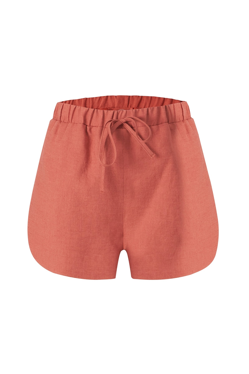 The Kiss Linen Shorts 