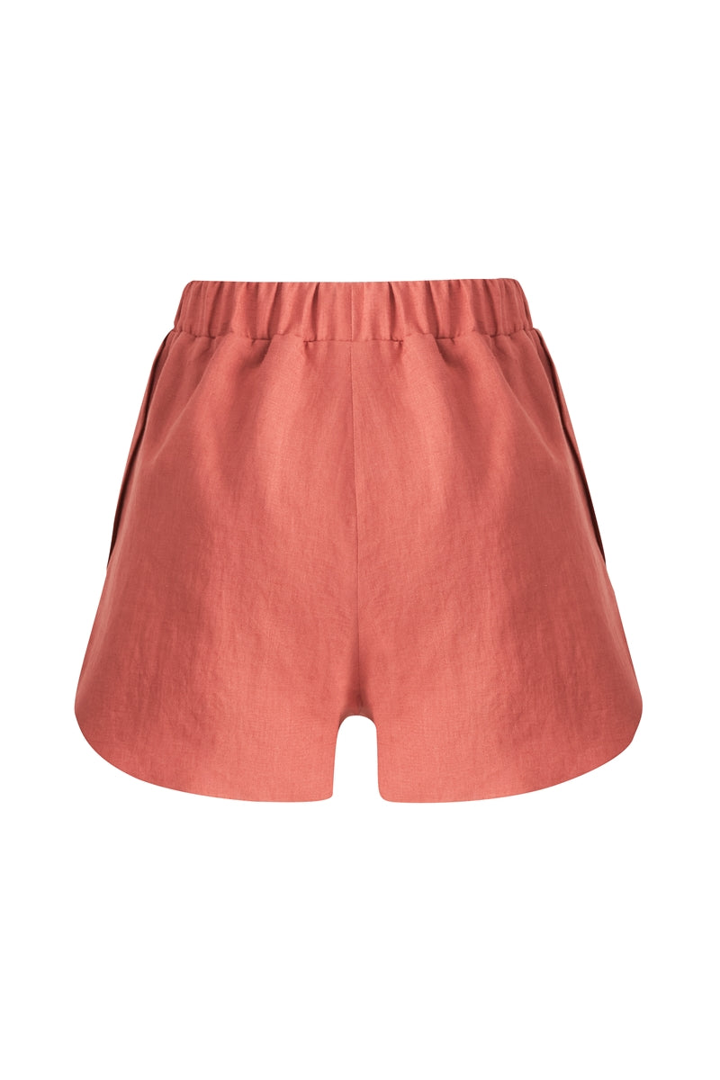 The Kiss Linen Shorts 