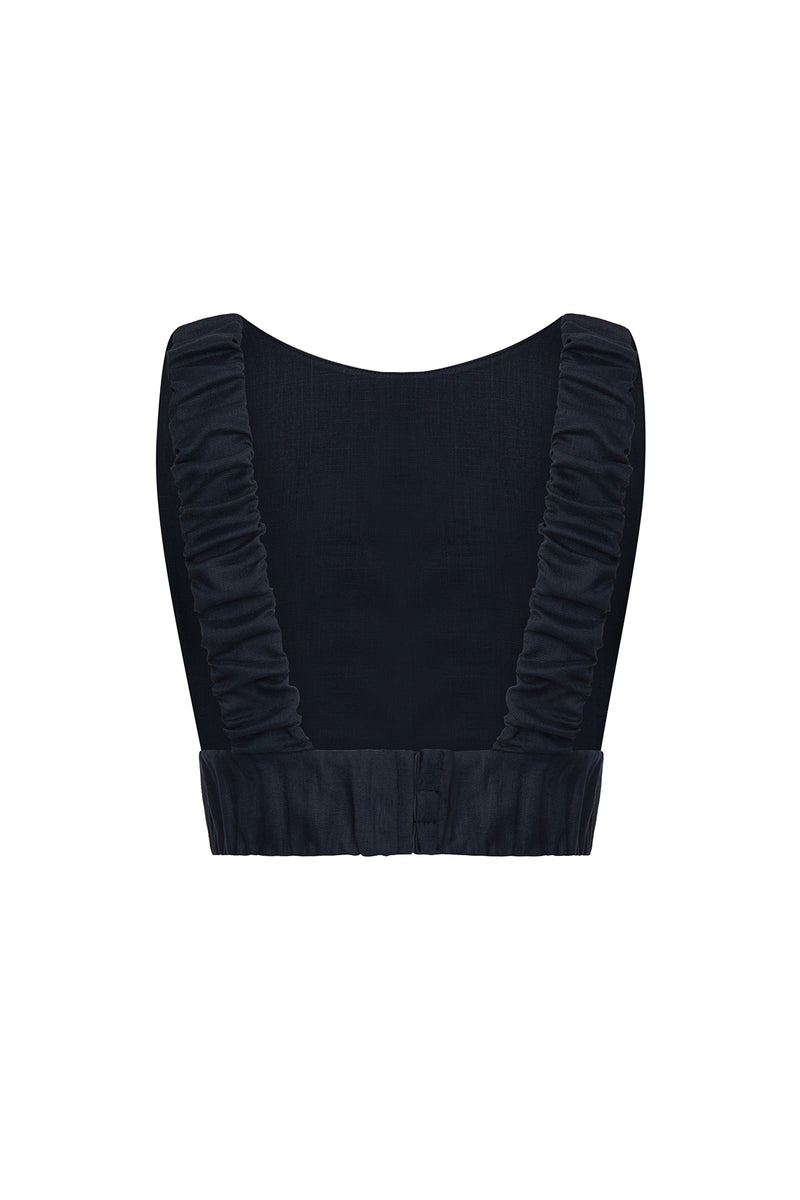 The Rock Linen Bustier 